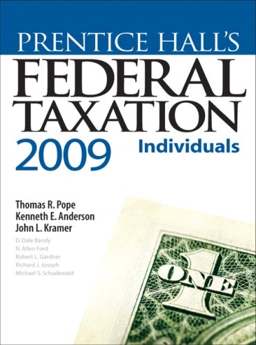 City Travel Guides Discounted  Books : Prentice Hall's Federal Taxation 2009: Individuals (22nd Edition) (Prentice Hall's Federal Taxation Individuals)