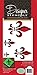 Designer Stencils C153 Fleur De Lis Cake Stencil Motif, Beige/Semi-Transparent