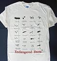 Endangered feces wildlife animal scat poop T-shirt medium, large, xl and 2xl