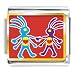 Colorful Kokopelli Heart Italian Charms
