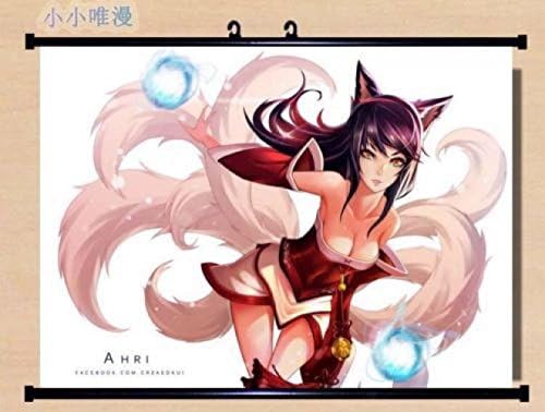 Poster Art Print HOME Decor Game Anime Poster Wall Scroll league of legends LOL ~ Ahri 336760
