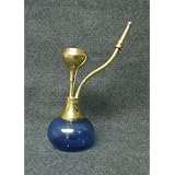 Unique_Gear Collectable Water pipes hookah for tobacco, High Quality made Brass Copper Pipe cigarettes and home remedy only,Loose Packing,Blue Color