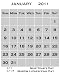 2011 KINDLE CALENDAR
