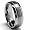 8MM Dome Matte Finish / High Polish Tungsten Carbide Ring size 9