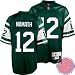 Men's Joe Namath #12 New York Jets NFL Premier Throwback EQT Replithentic Jersey by Reebok (Green-Wh(Size=MEDIUM)