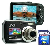 SVP Xthinn-737 Black 7MP 3x Optical zoom 3-inch LCD Digital Camera + FREE 2GB High Speed SD Memory Card