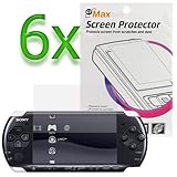 GTMax 6x ClearLCD Screen Protector Film Shield Guard for Sony PSP 3000
