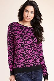 Slash Neck Long Sleeve Bow Jumper