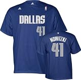 Dirk Nowitzki adidas Player Name and Number Dallas Mavericks Youth Tee