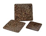 All Natural Handmade Set of Three Pakis Wood Trays