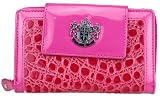 LYDC Designer Croc Leopard Print Purse Clutch Bag Artifical Leather LY21T Bags (Pink)