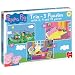 Peppa Pig Trio - 3 Jigsaw Puzzles in a Box (6, 9 and 12 Pieces)