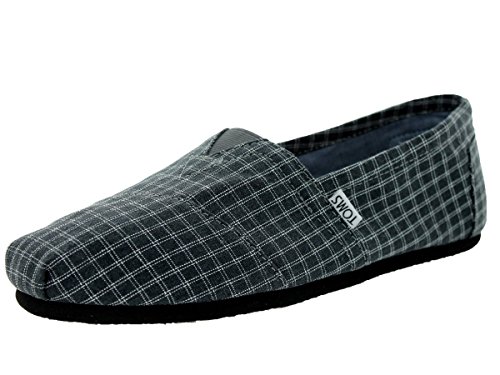 Toms Men's Classic (Tailored Check) Black Casual Shoe