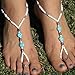 Susenstone®Turquoise Beads Beaded stretch Barefoot Sandal Foot Jewelry Anklet Chain
