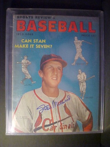 Stan Musial St. Louis Cardinals Autographed 1953 Sports Review Magazine