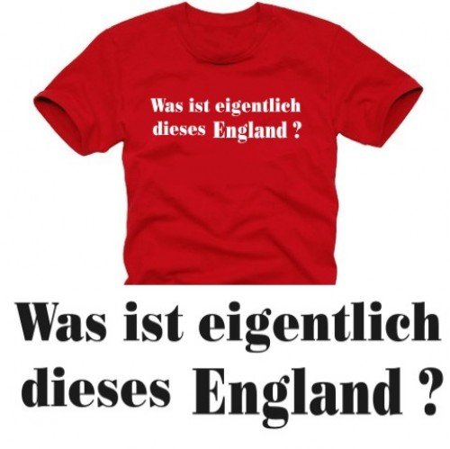 Coole-Fun-T-Shirts Herren T-Shirt Was ist eigentlich dieses ENGLAND ?, ROT, GR.M Preisvergleich