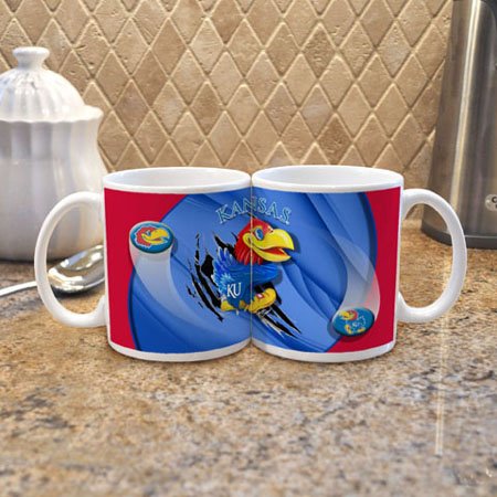 NCAA Kansas Jayhawks 2 Pack 11oz White Searle Mug