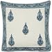 Throw-Pillow-Covers Asian-Influence Indian-Style Cotton Block Print Square 24x24 Inches