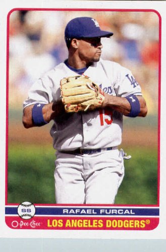 2009 O-Pee-Chee Baseball Card # 203 Rafael Furcal Dodgers Mint Condition - Shipped In Protective ScrewDown Display Case!!