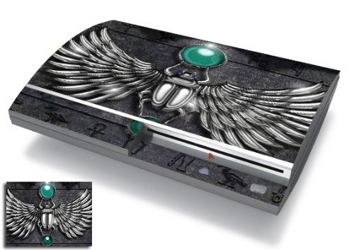 Bundle Monster Vinyl Skins For Sony Playstation PS3 Game Console - Cover Faceplate Protector Sticker Art Decal Accessory - Egyptian