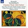 Alexandre Tansman Musique De Chambre Avec Clarinette
