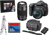 Sony Alpha DSLRA350K Digital SLR w/ DT 18-70mm Lens w/ Sony 75-300mm Compact Super Telephoto Zoom Lens + Samsonite Digital Camera Bag + Joby Gorillapod SLR Tripod + 2GB Compact Flash Memory Card + Samsonite 1100 Tripod