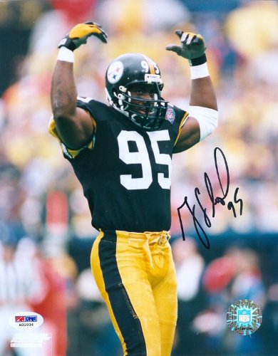 Greg Lloyd Autographed Pittsburgh Steelers 8x10 Photo PSA
