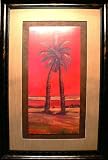 Crimson Palm II by Mindeli 29-Inch-by-46-Inch Framed Print