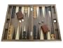19 in. Wood Backgammon Set - Starburst Inlay