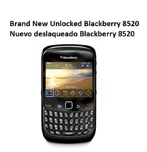 Blackberry 8520 Original unlocked gsm smartphone with 2mp camera, bluetooth, 3g, wi-fi, and microsd slot black
