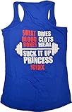 Iconx Suck It Up Princess Racerback Vest Blue Small