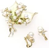[���@���h�[�� �u�e�B�b�N] VENDOME BOUTIQUE �y��̓����ʌ���40���N�L�O�z�X�Y�����u���[�`�E�C�������O2�_�Z�b�g�E�W���G���[�{�b�N�X�t�� VBRD3201  DW