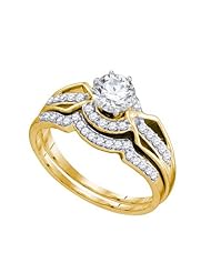 1.00CT DIAMOND 0.40 ROUND CENTER BRIDAL RING