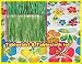 Green Grass Table skirt and hibiscus tablecloth LUAU party set -
