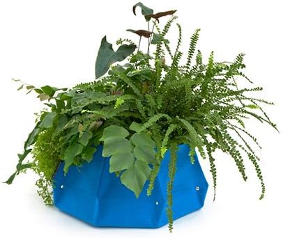 Woolly Pocket Island Lana w/Reservoir (works indoors and outdoors) (Color: Peacock Blue) Garden (Modular, Sustainable, Eco, Green) Planter
