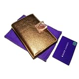 Polo Ralph Lauren Purple Label Womens Equestrian Gold Leather Clutch Wallet
