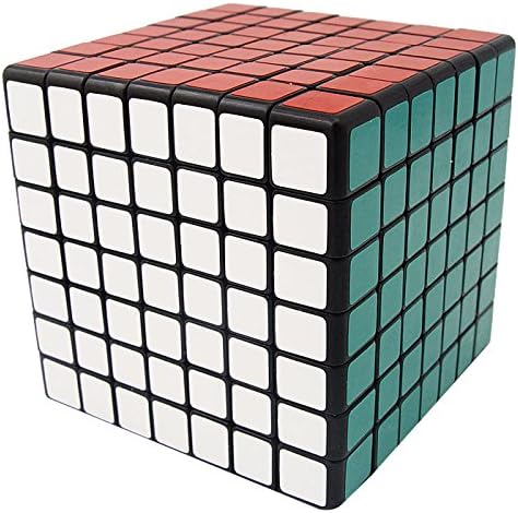 V5-Cube® Shengshou 7x7x7 Functional Spring Structured Square Speed Puzzle Cube,Black