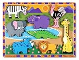 Melissa & Doug Deluxe Wooden Safari Chunky Puzzle
