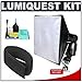 LumiQuest Softbox III Flash Diffuser + Cinch Strap + Accessory Kit for Canon 220EX 270EX 430EX 580EX II, Nikon SB-400 SB-600 SB-800 SB-900, Olympus FL-20 FL-36 FL-50, Pentax AF-360FGZ AF-540FGZ Flashes