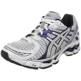 IMAGE OF ASICS Men's GEL-Kayano 17 Running Shoe,White/Lightning/Navy,12 M