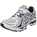 ASICS Men's GEL-Kayano 17 Running Shoe,White/Lightning/Navy,10 M