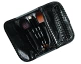 Royal & Langnickel Travel Essentials 5-Piece Cosmetic Brush Travel Set (Black)
