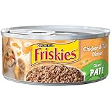 Friskies Cat Food Classic Pate, Chicken & Tuna Dinner, 5.5-Ounce Cans