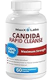 Best Candida Cleanse Supplement - NEW - Guaranteed to Eliminate Candida Overgrowth - Powerful Treatment - Use Extra Strength Highly Potent Yet Gentle Formula to Clear Yeast Infection, 60 Capsules
