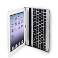 MiniSuit Aluminum Bluetooth Keyboard Case for Apple iPad 2 (Silver with Black Keys)