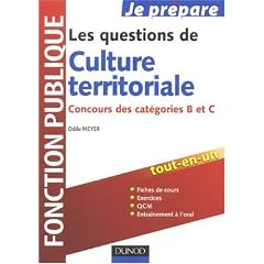 Les questions de Culture territoriale : Concours des cat�gories B et C