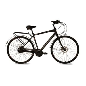 Cadillac AV-T Men's Commuter Bike, Dark Grey Finish, 19-Inch