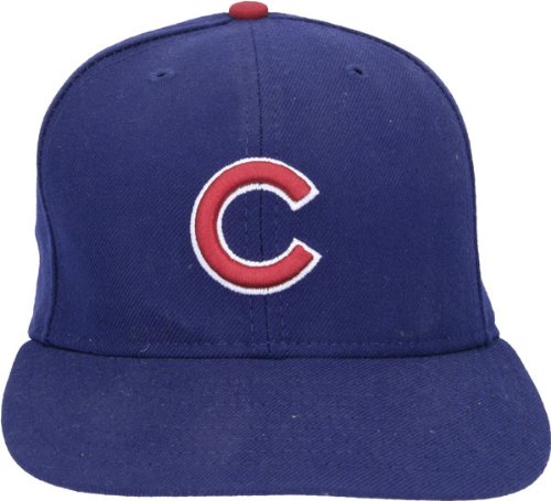 Derrek Lee Chicago Cubs New Era Blue 2005 Game Used Home Hat