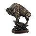 Antiqued Bronze Finish American Buffalo Statue Bison