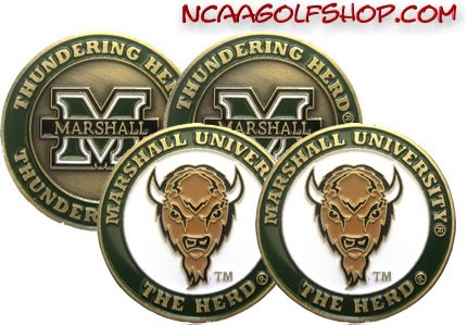 Marshall Thundering Herd Golf Ball Markers
